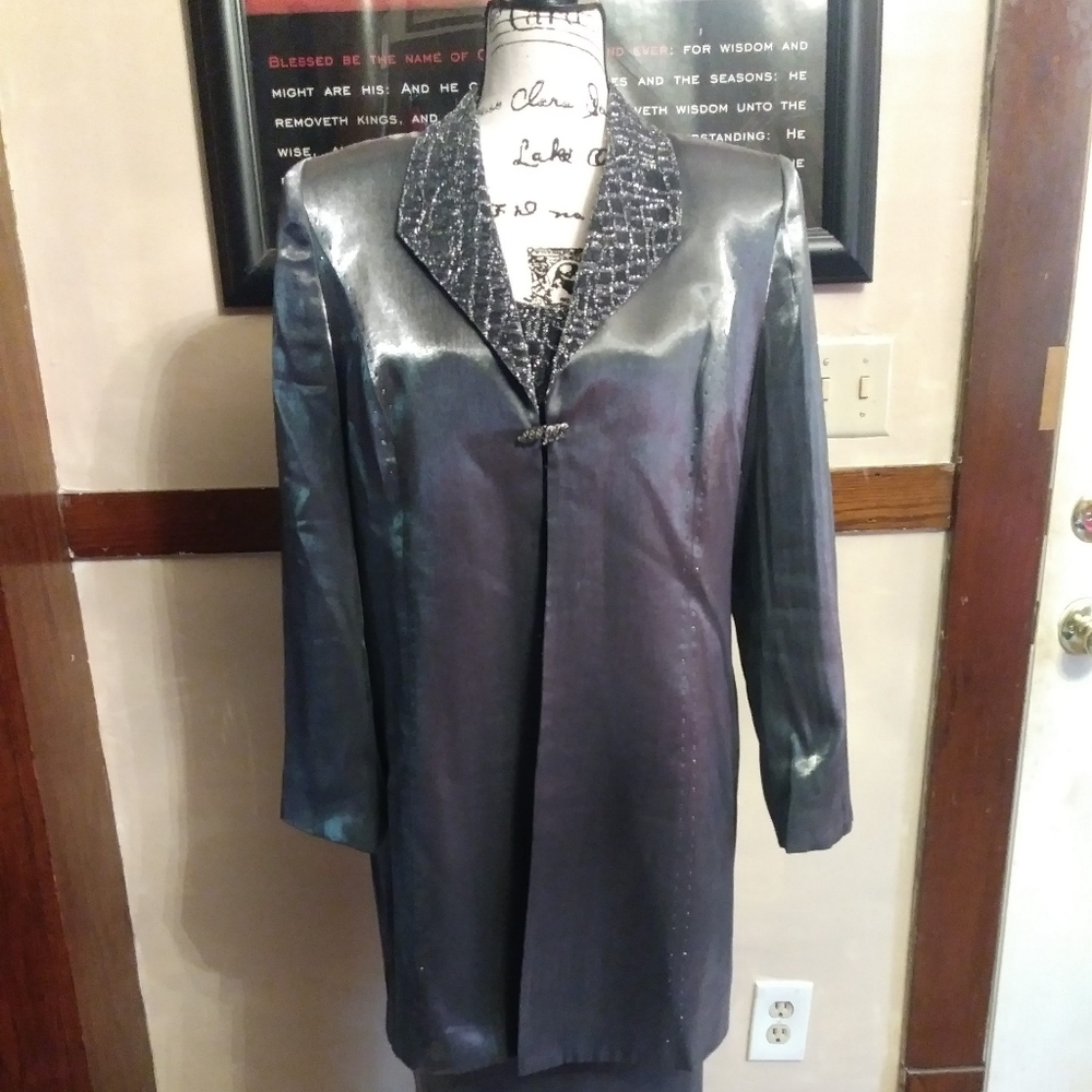 3 piece gray/silver suit